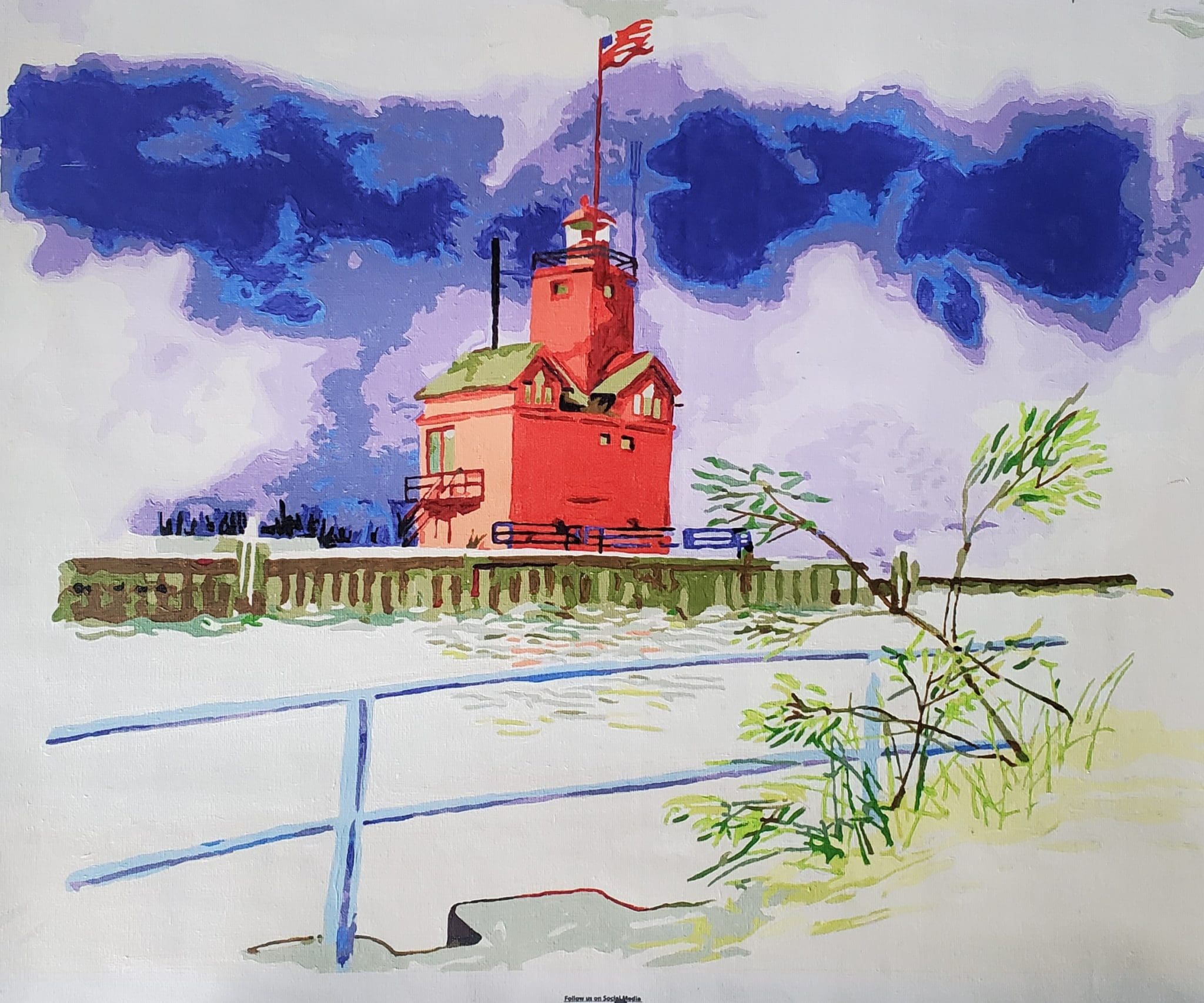 big-red-paint-by-number-historic-ottawa-beach-pumphouse-museum